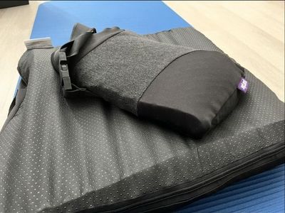 Purple Seat Cushion and Back Support Lumbar Pillow Set