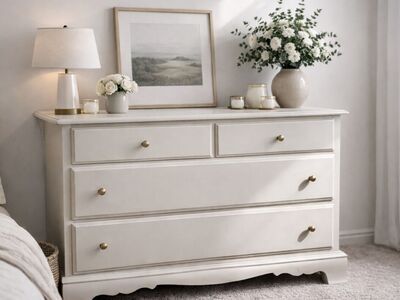 Elegant Cream 3 Drawer dresser