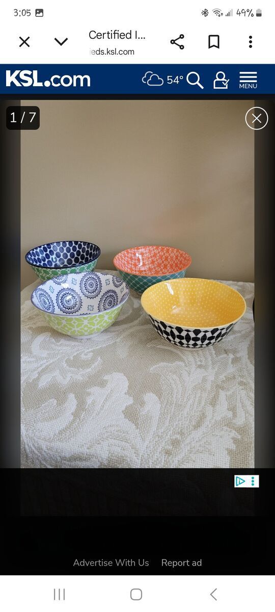 Certified international Colorful Fun Bowl Set