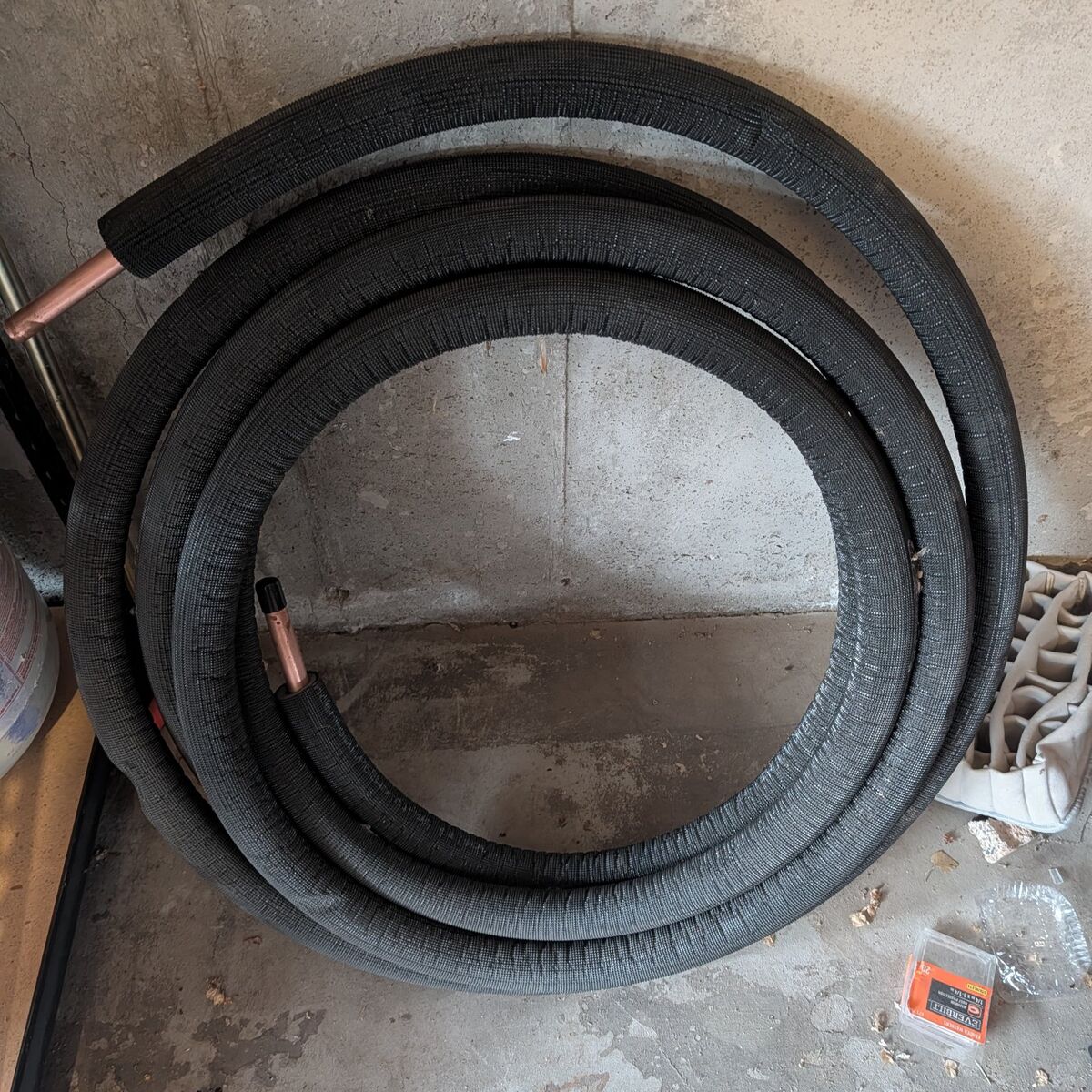 HVAC 3/4 insulated copper tubing