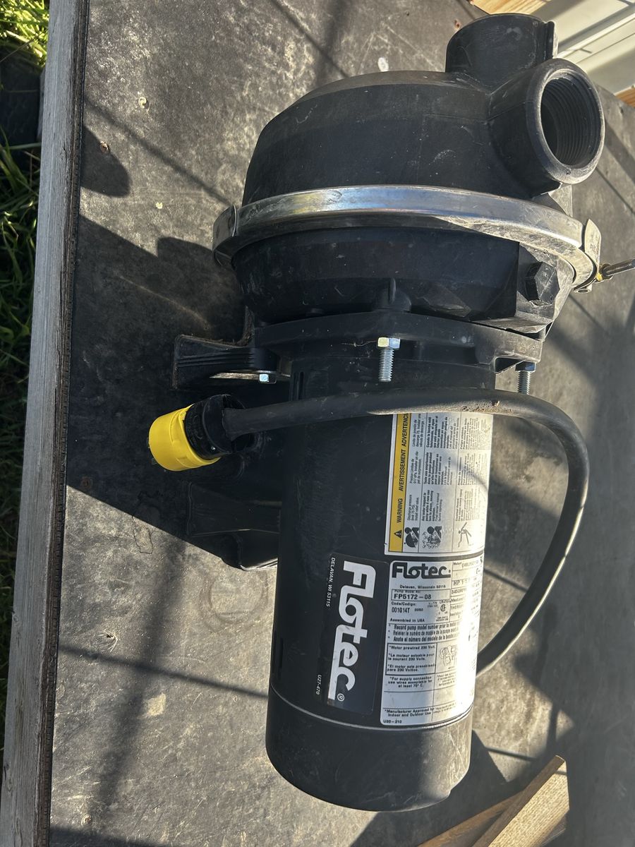 Flotec FP5172-08 1.5 HP 115/230V Swimming Pool Pump Motor Thermally Protected