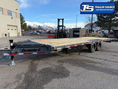 8.5x24 Diamond C DET 207 Deckover Tilt Trailer - 15.5K GVWR -