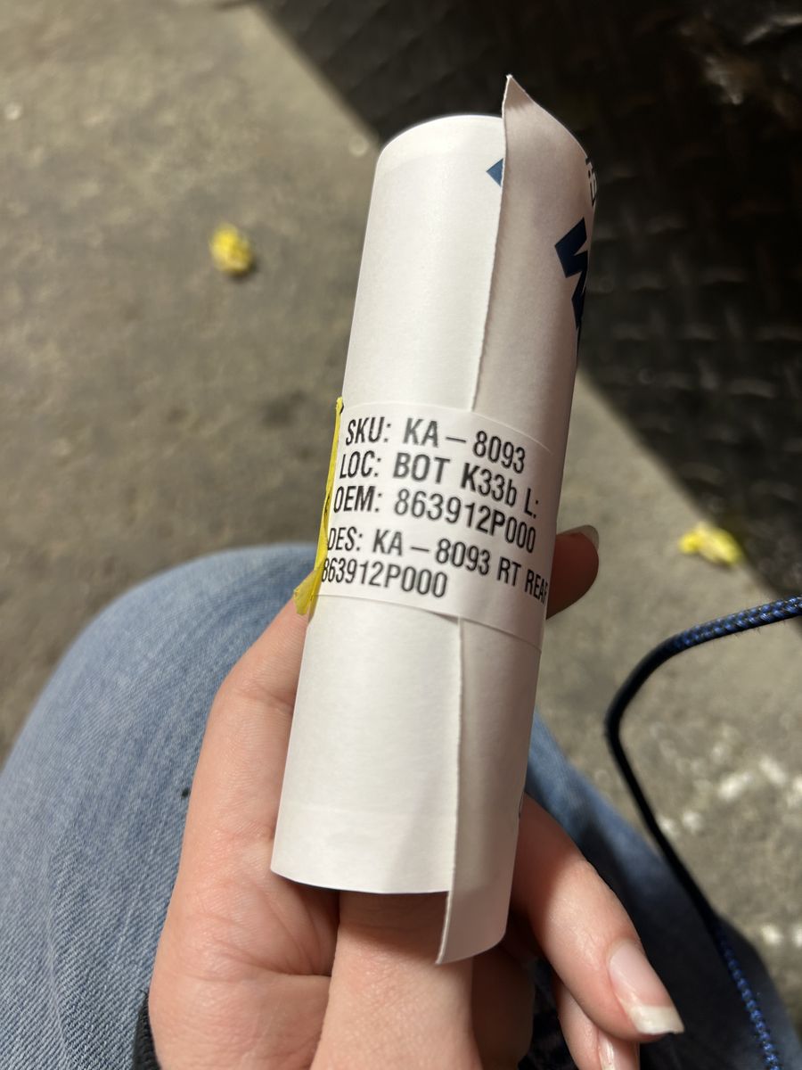 Rear Door Black Out Tape Kia Sorento