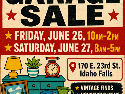 Garage Sale - Friday and Saturday, June 26 & 27