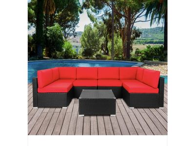 New 7-piece Wicker Patio Set