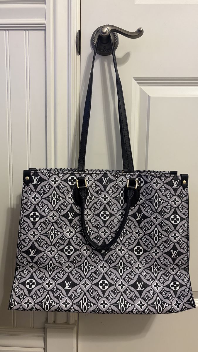 Louis Vuitton Since 1854 Jacquard Tote Bag Black and White Monogram