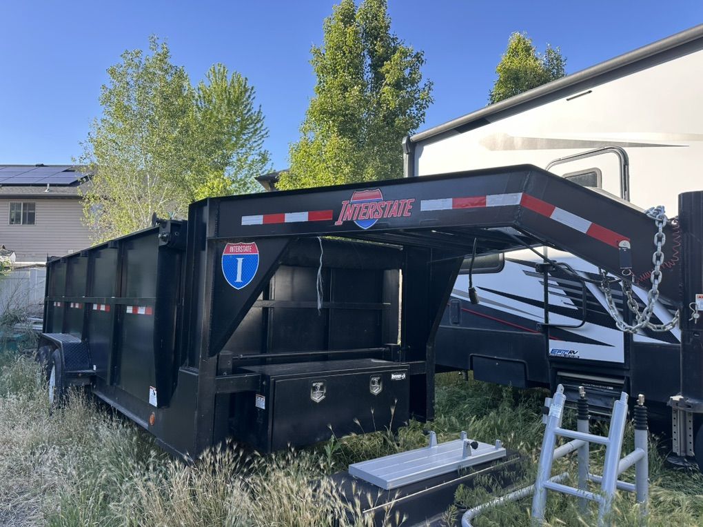 2022 Gooseneck Dump Trailer 16' Long 7'wide