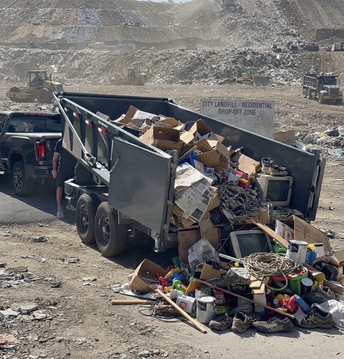 7x14x36” Dump Trailer Rental – $90/Day – Corner Canyon Hauling