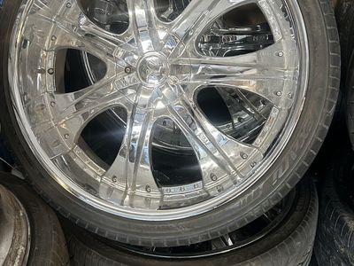 26 Chrome Rims With Tires