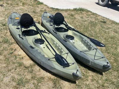 2 LIFETIME TIOGA FISHING KAYAKS