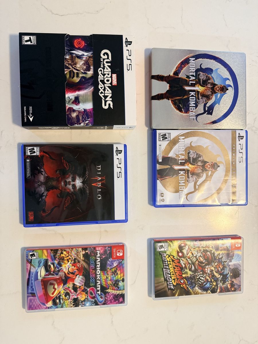Nintendo switch and PS5 games for sale