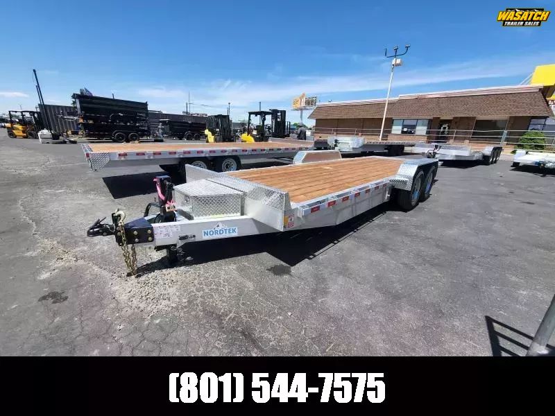 2026 Nordtek Trailers 22' DBT TD Aluminum 14K Tilt