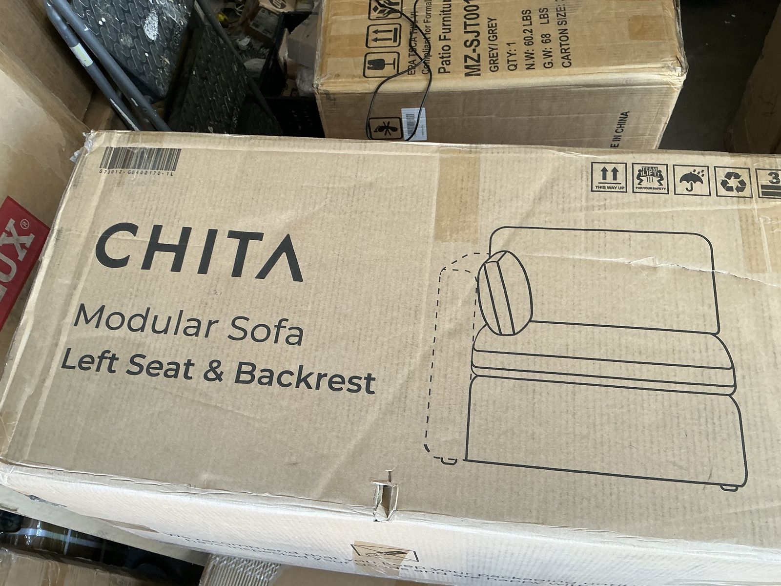 Moss Green Modular Sofa Piece /