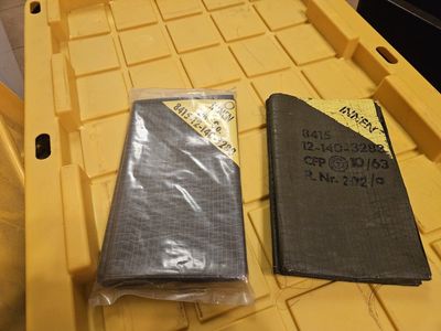 Vintage German Military Gas Protection Tarps
