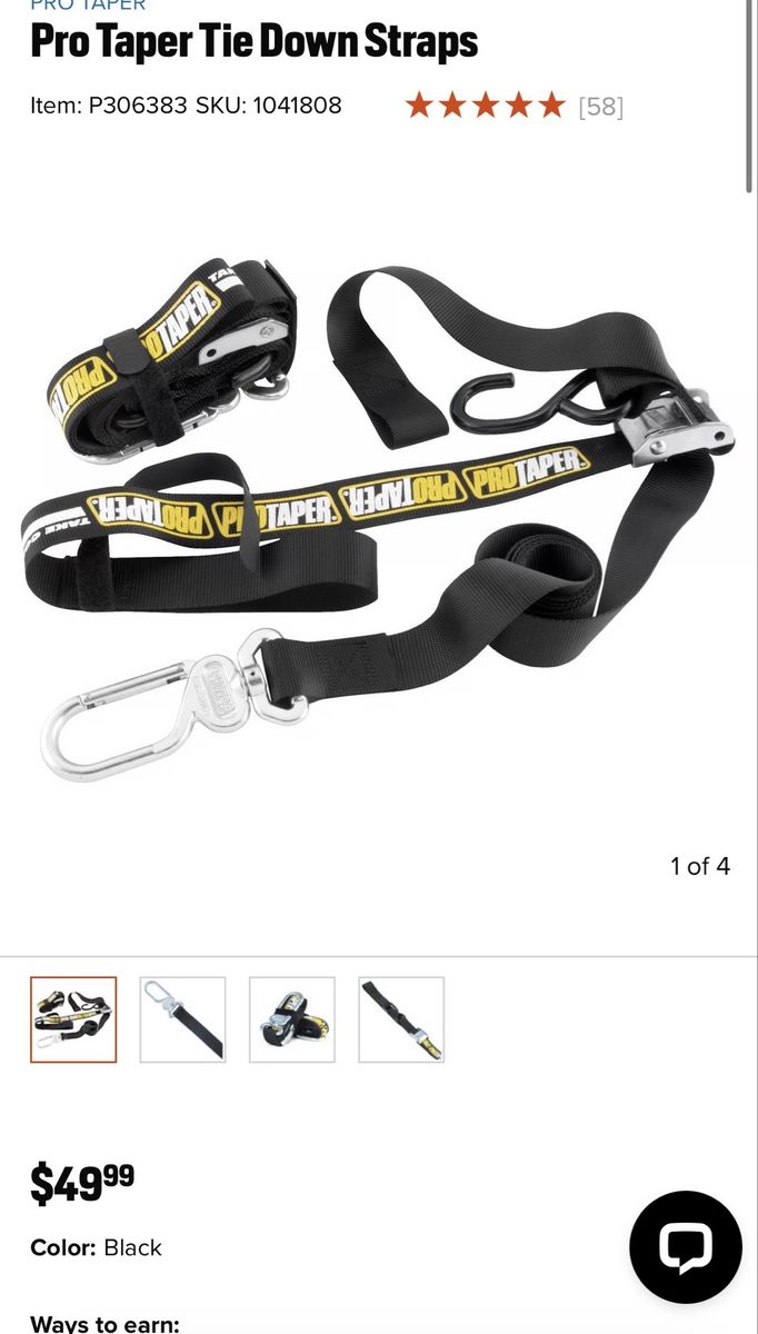 Pro Taper Tie Down Straps