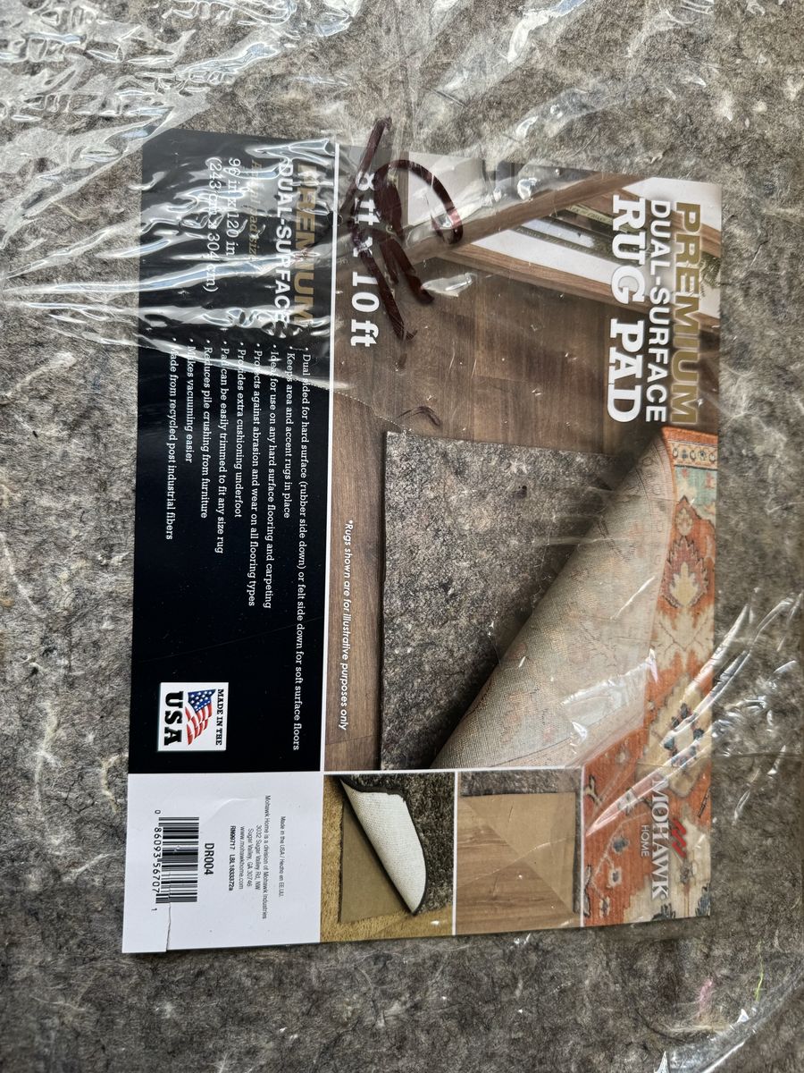 Mohawk Home Premium Dual Surface Rug Pad - 9ft x 12ft (3'x10' cut from larger piece) - Non-Slip, Floor Protection