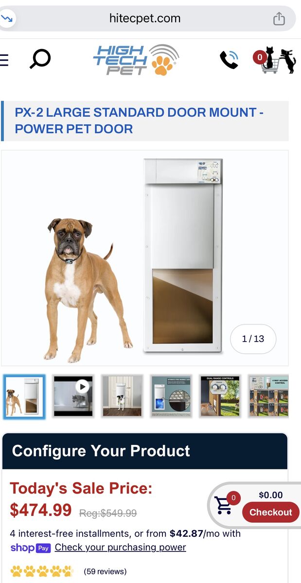 Power Pet Door With Accessories