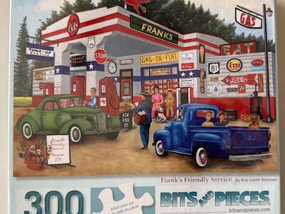 NEW 300 Piece Jigsaw Puzzle, Frank's Friendly Service, by Bits and Pieces