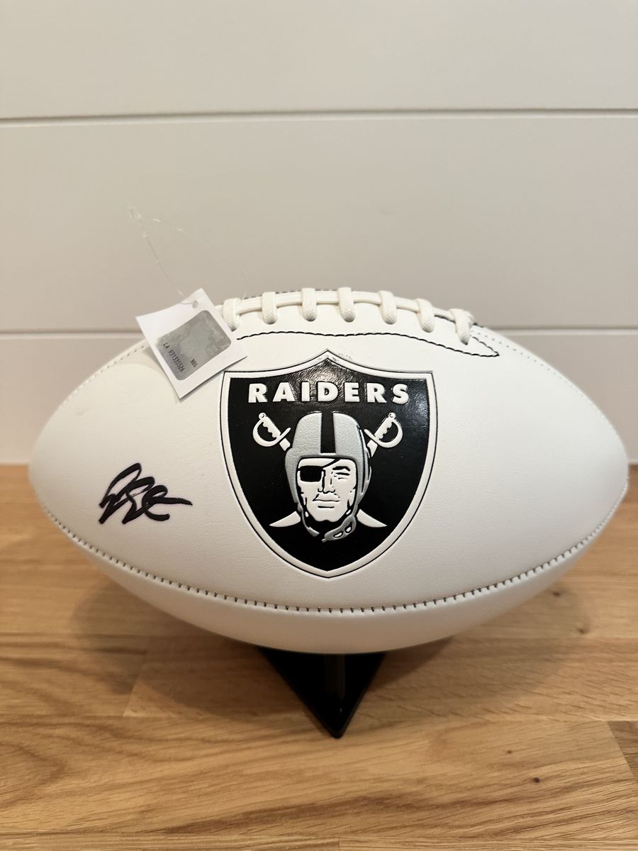 Geno Smith Signed Las Vegas Raiders Logo Football – Fanatics Authenticated