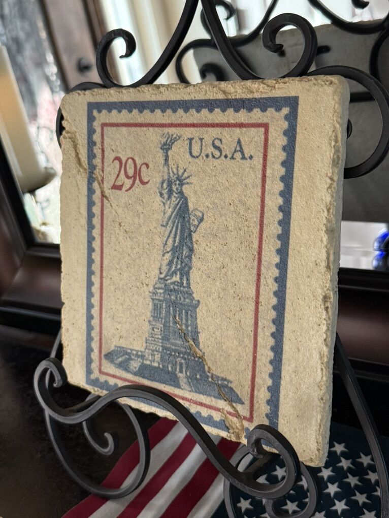 USA Statue Of Liberty Stamp Tile