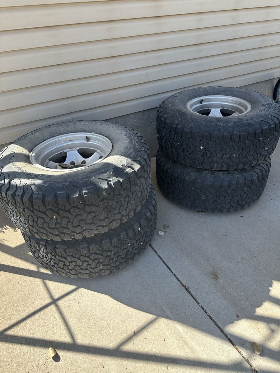 4 Goodrich All-Terrain Tires and Rims
