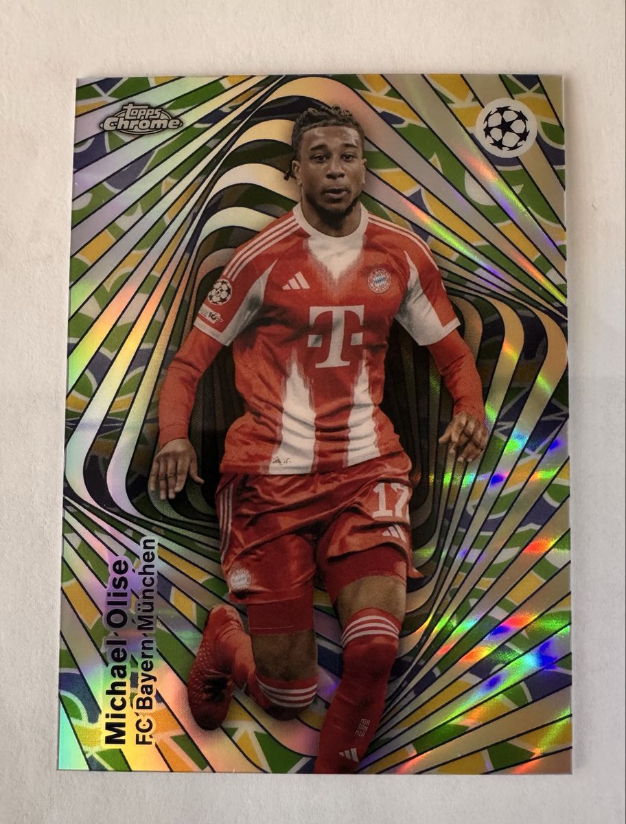 2023 Topps Chrome Michael Olise FC Bayern Munchen UEFA Champions League Mindgame MC-7
