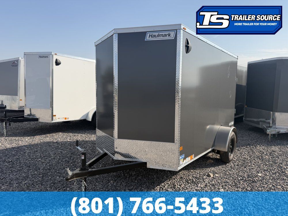 6x10 Haulmark Passport DELUXE Enclosed Cargo Trailer - 6'6" Interior - 3.5K GVWR - .080 PolyCor, Screwless Exterior