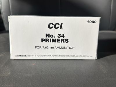 Cci No 34 Large Rifle Primers