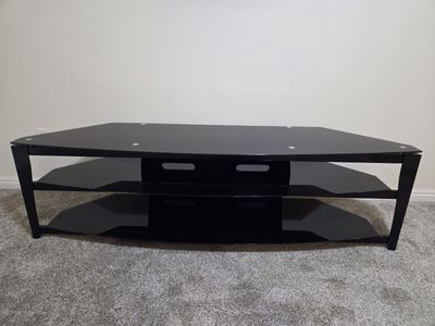 Entertainment center/TV stand glass and metal frame
