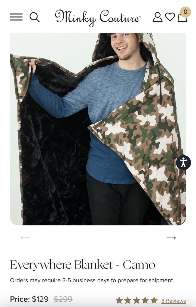 Minky Couture - Everywhere Blanket - Camo