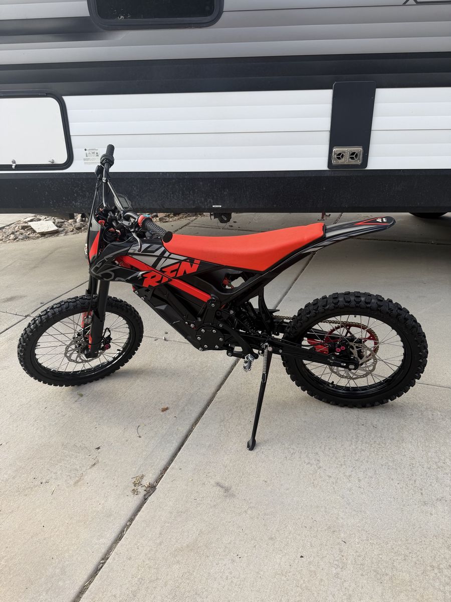 Ares RFN Electric Dirt Bike Off-Road Motorcycle Red/Black Used