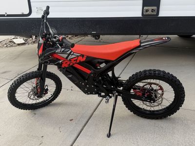 Ares RFN Electric Dirt Bike Off-Road Motorcycle Red/Black Used