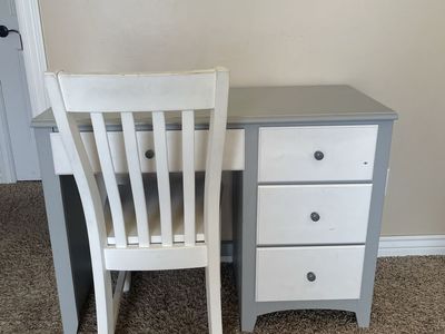 Desk and chair