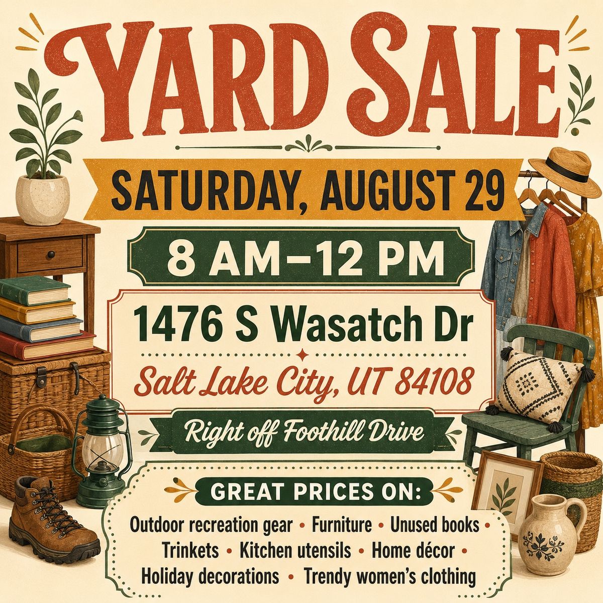 The best Yard Sale in SLC!!