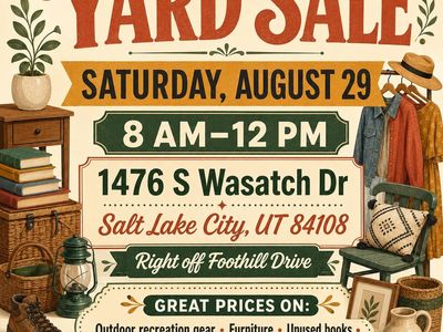 The best Yard Sale in SLC!!