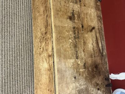 Rustic Antique Rail Road Ties Wood Storage Trunk Chest