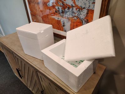Styrofoam coolers