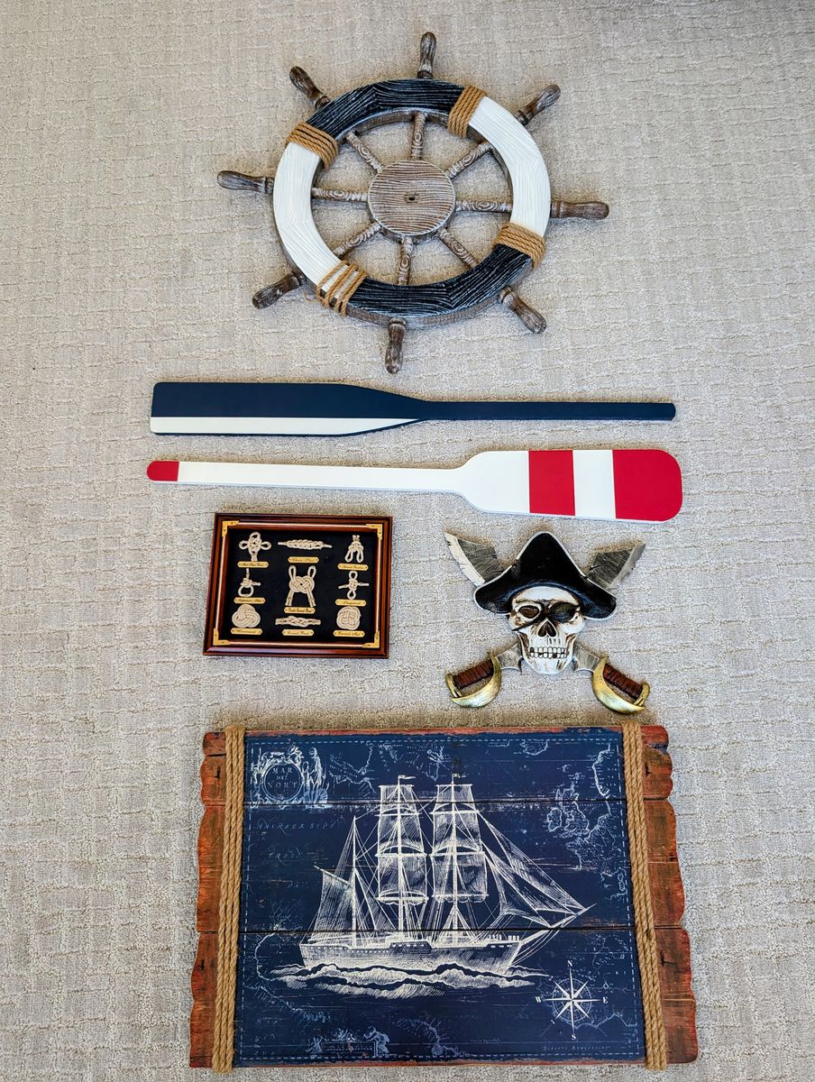 Kids Pirate Bedroom Decor Bundle