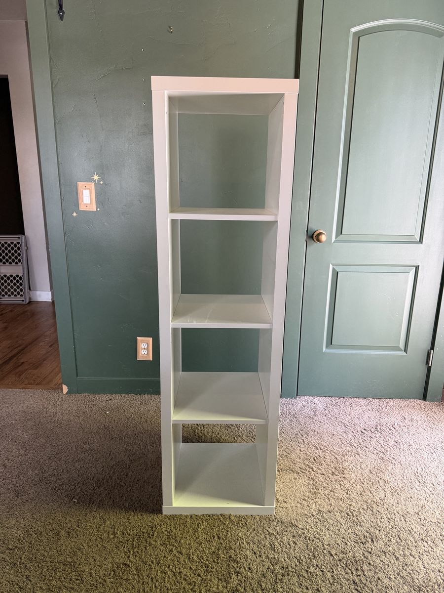 IKEA White 4-Tier Cube Bookcase Storage Shelf