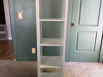 IKEA White 4-Tier Cube Bookcase Storage Shelf