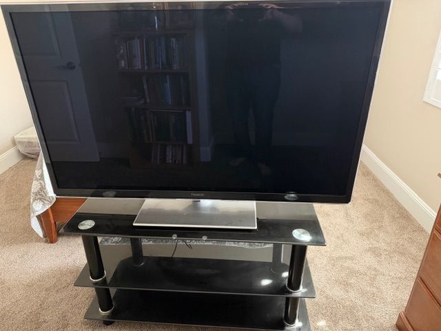 Panasonic 55” TV with TV Stand