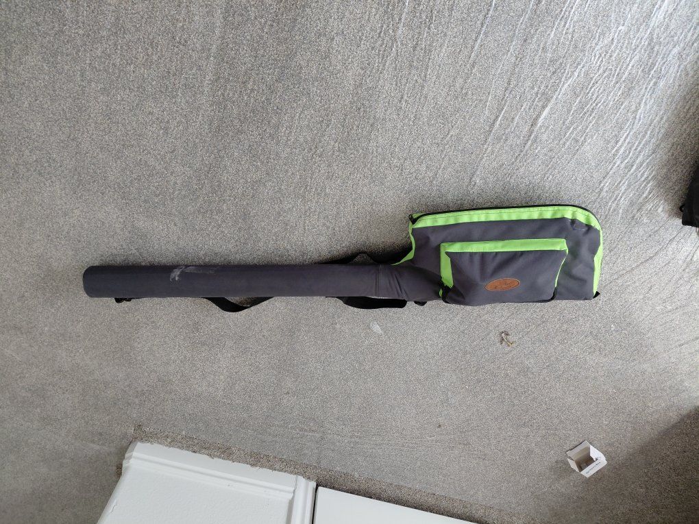 fishing pole and carrying case