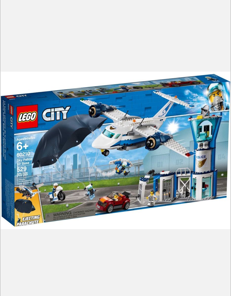 LEGO City 60210 Sky Police Air Base Building Set - 529 Pieces
