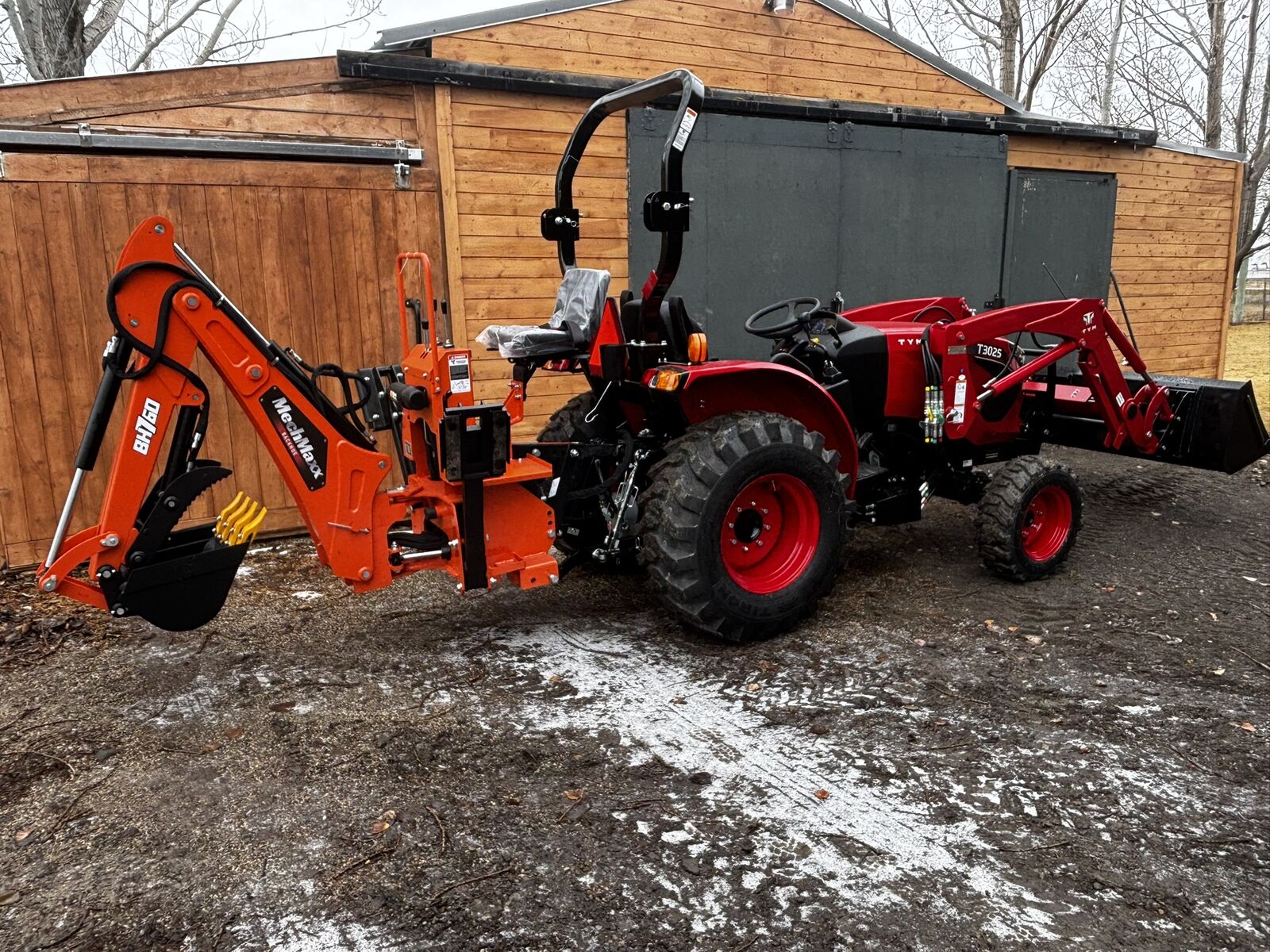 2026 TYM/Branson t3025 tym with 8 ft backhoe