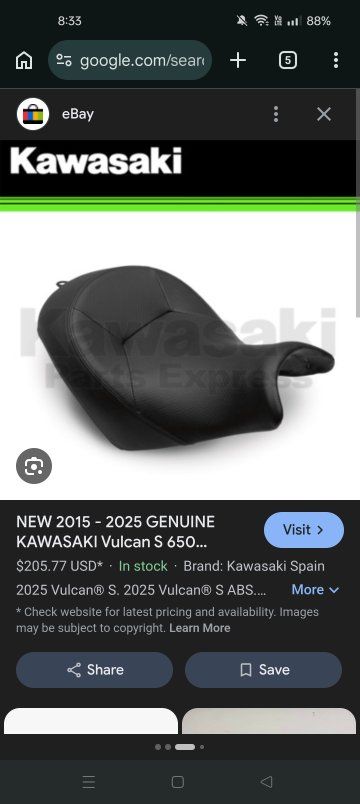 Vulcan S mid reach seat