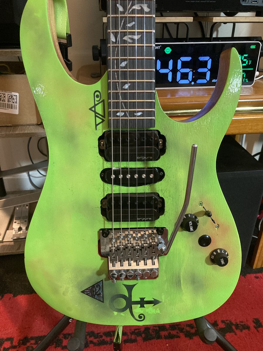 Home-Built Ibanez-Style HSH Guitar – Rosewood/Tree of Life – Upgraded Trem