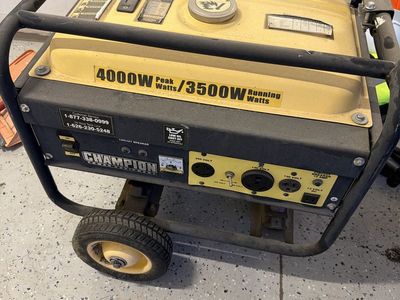 Champion 4000W Peak / 3500W Running Portable Generator - Used