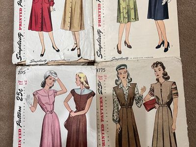 Amazing Vintage Sewing Patterns. 1940s.
