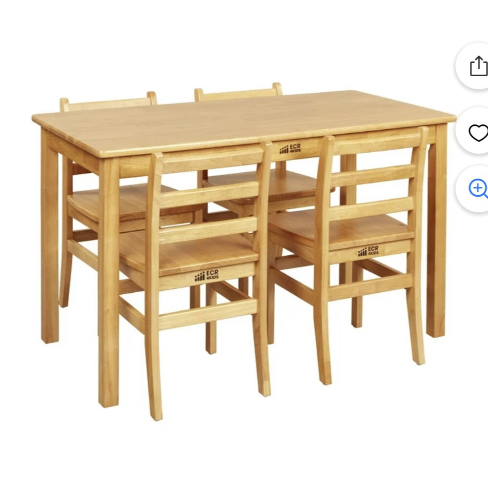 New - ECR4Kids table and chairs