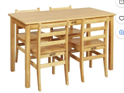 New - ECR4Kids table and chairs